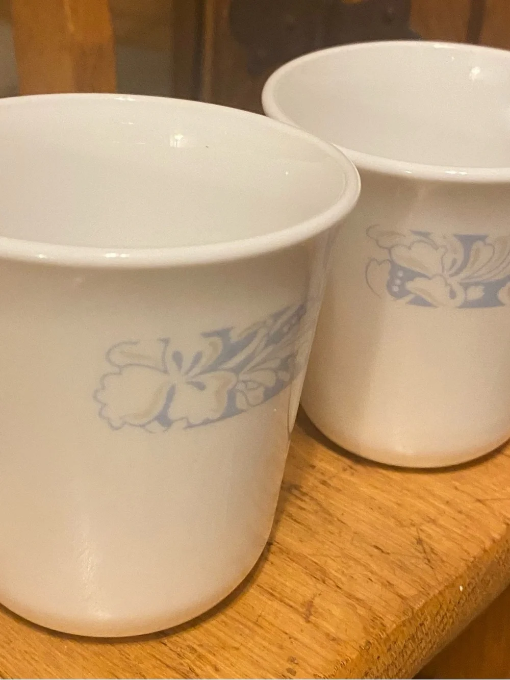 Corelle Sea & Sand Vintage Coffee Mugs Set of 2 Ceramic Cups Grandma Coastal USA
